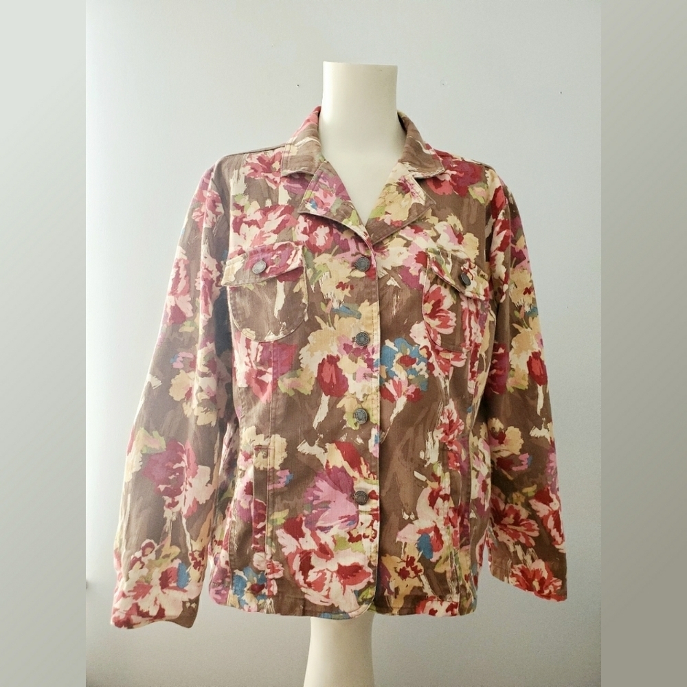 Christopher and Banks Floral Jacket